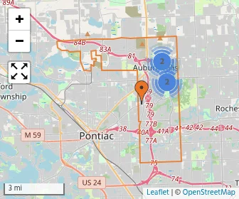 Area schools map